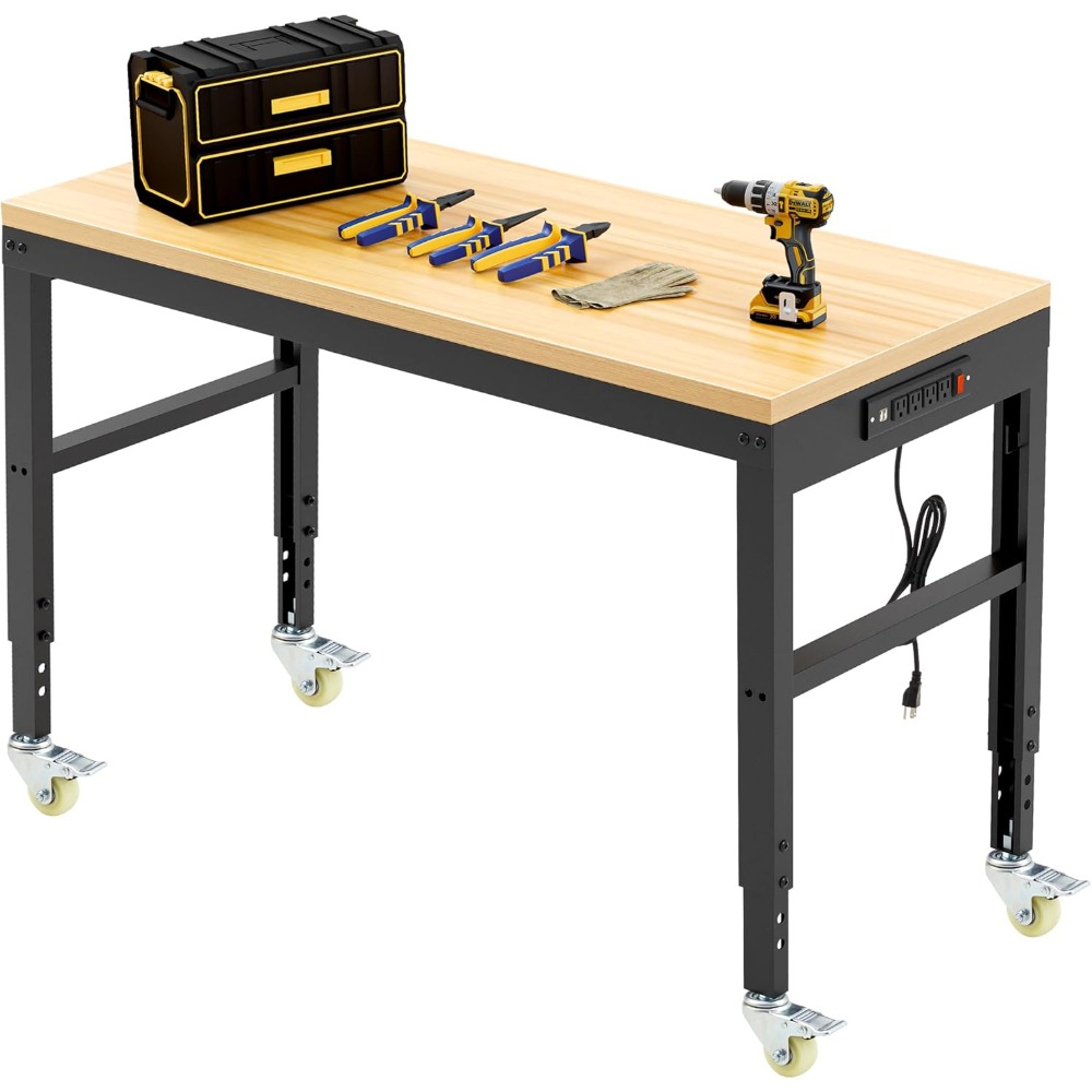 Woodworking Garage - Adjustable Workbench, Heavy Duty Wood Work