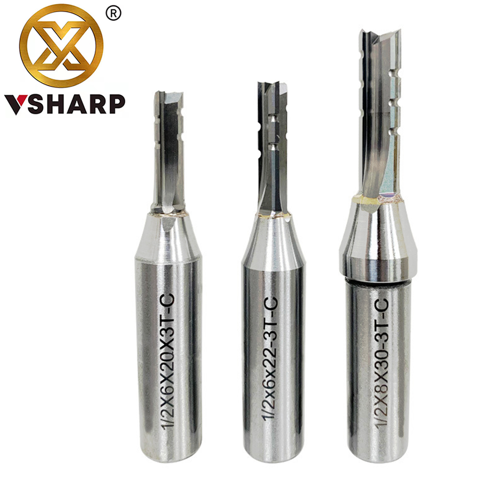 Woodworking Quote - Vsharp 3 Flutes TCT Straight Cutting