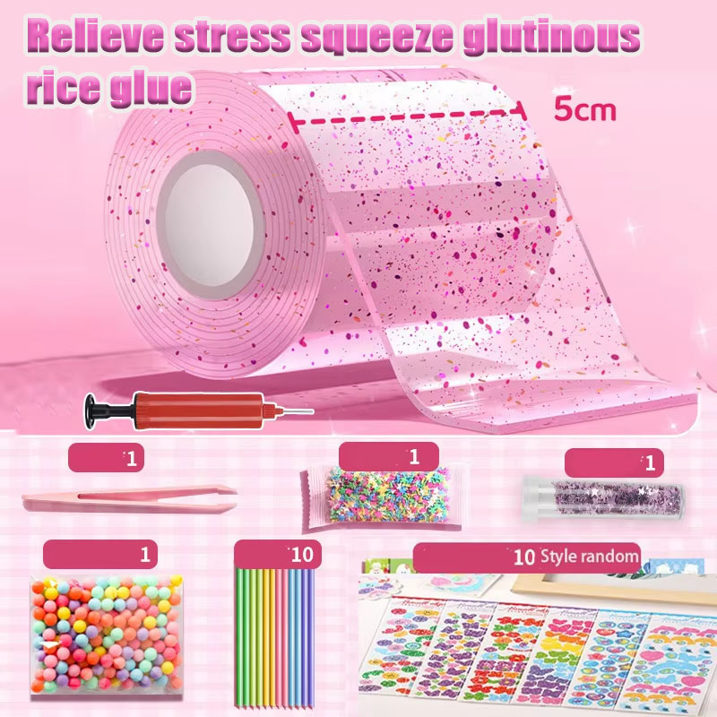 Woodworking Kits For Adults - 1 Set Glitter Nano Tape Bubble