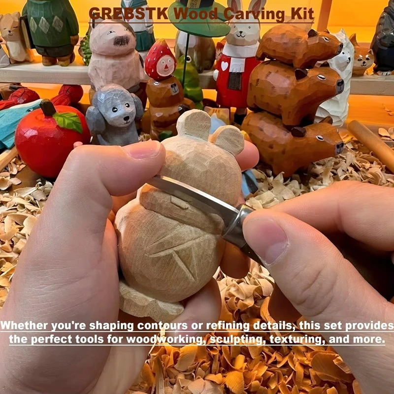 Woodworking Kits For Adults - Wood Carving Tools Kit, Hand Carving