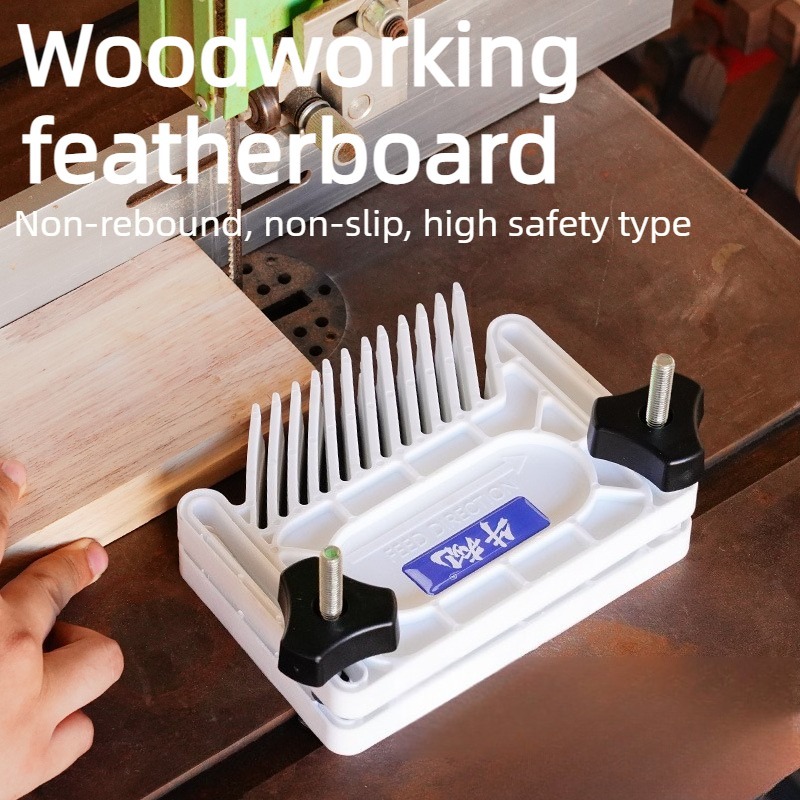 Woodworking Kickback - Anti-Kickback Woodworking Featherboard Safety Push Block