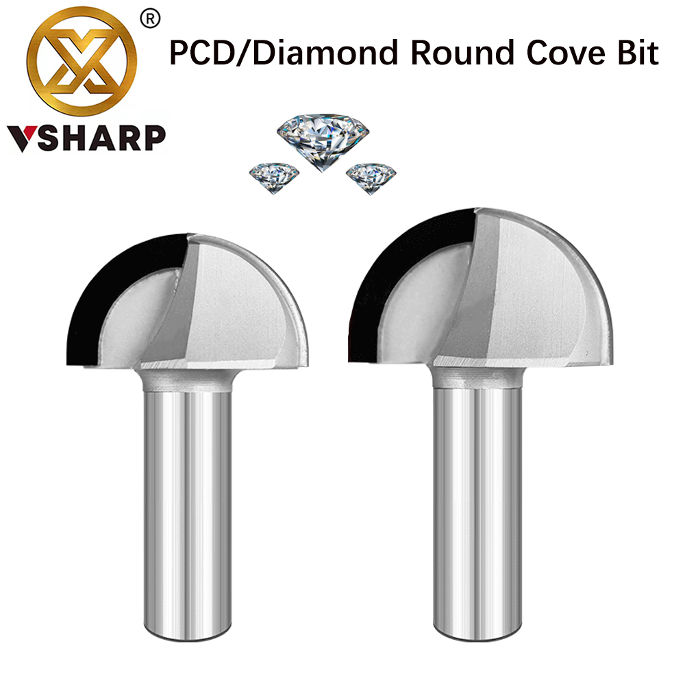 Woodworking Quote - Vsharp PCD Tròn Cove Hộp Router