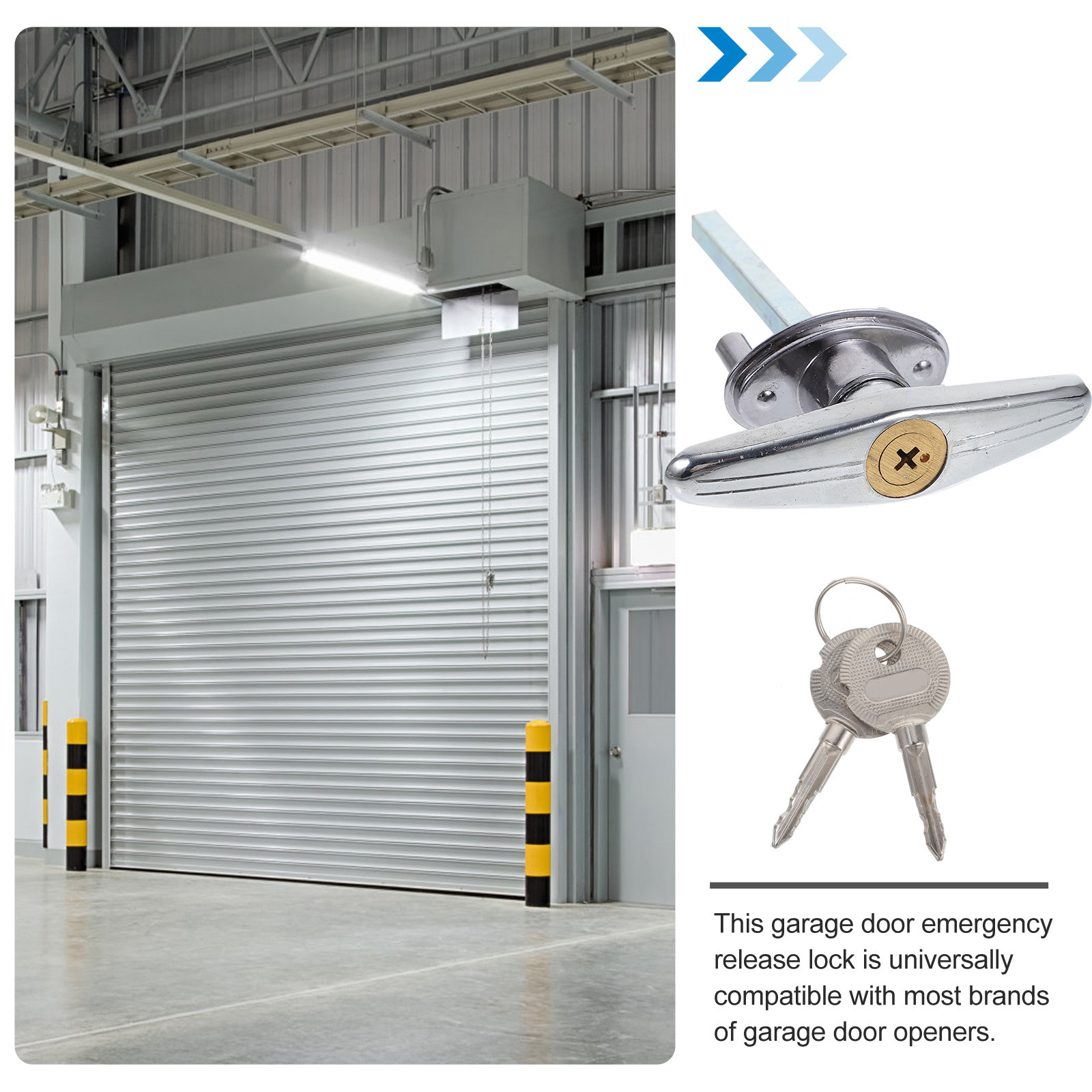 Woodworking Garage - 1Set Garage Door Hardware Emergency Release