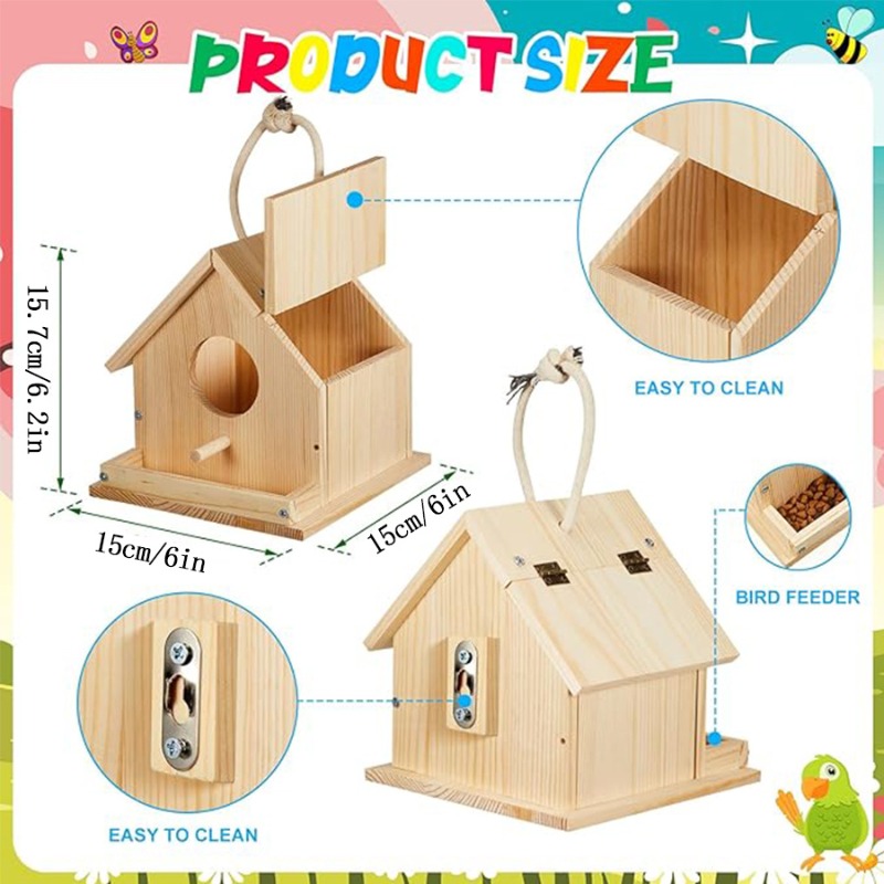 1PC Wooden Birdhouse Kit for A - đánh giá và giá Woodworking Kits For Adults