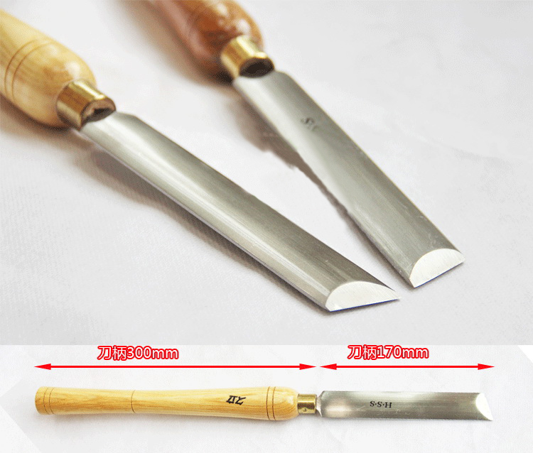 A2014-A HSS Hình Bầu Dục Lệch  - đánh giá và giá Skew Chisel Wood