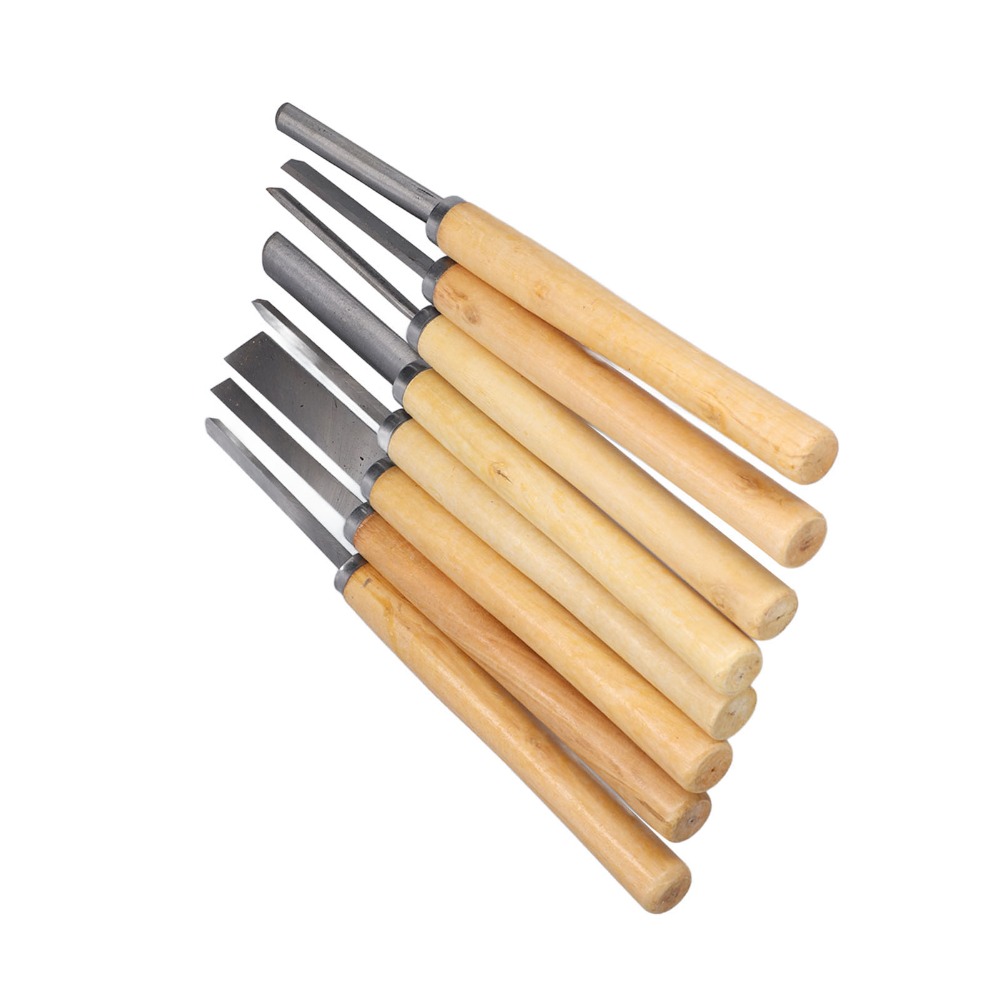 8PCS HSS Steel Wood Turning Ch - đánh giá và giá Skew Chisel Wood
