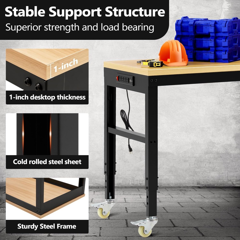 Adjustable Workbench, Heavy Du - đánh giá và giá Woodworking Garage