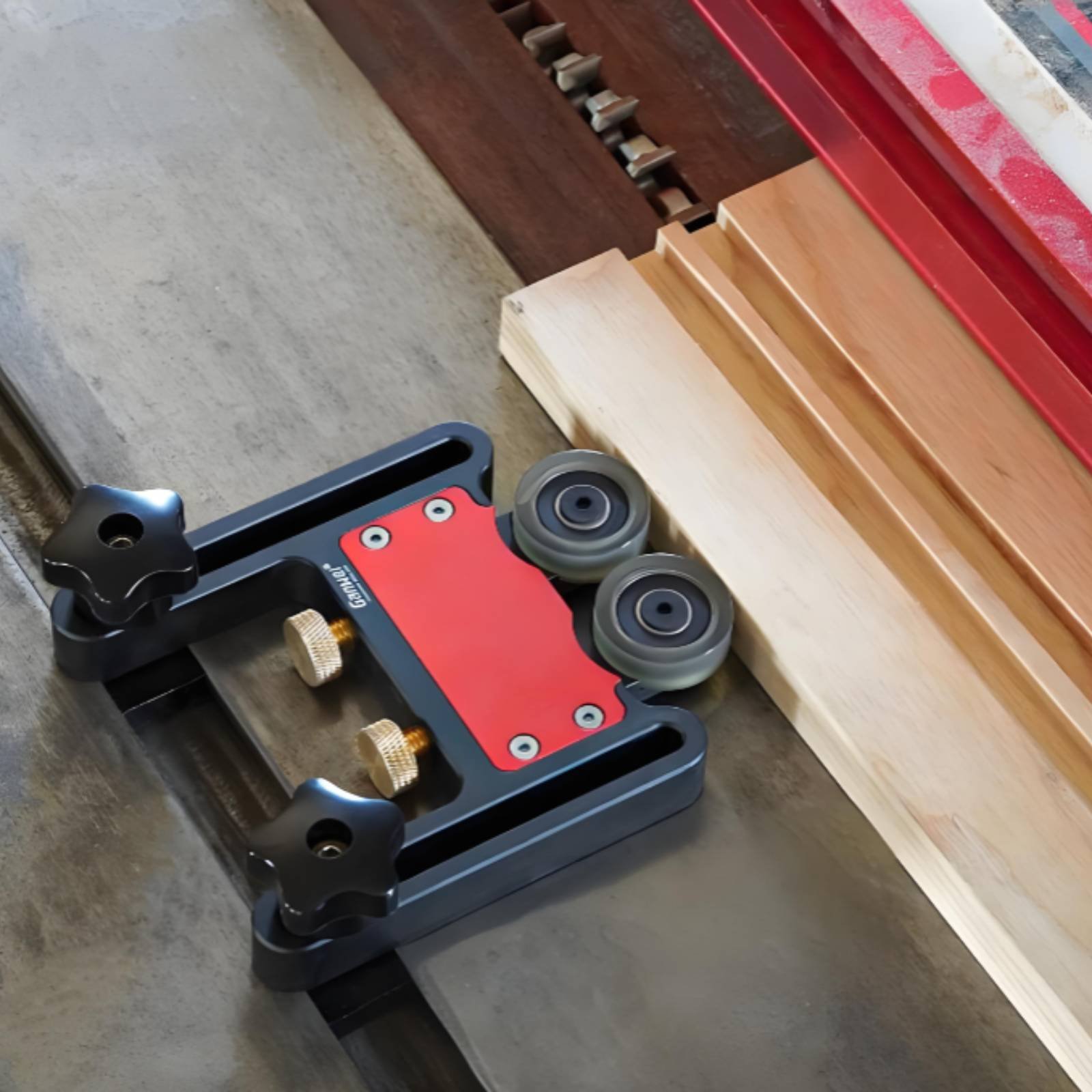 Featherboard Anti-Kickback Tab - đánh giá và giá Woodworking Kickback