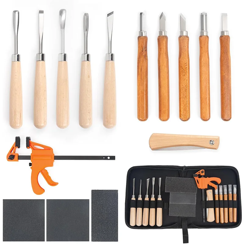 Wood Carving Kit 15Pcs Wood Ca - đánh giá và giá Woodworking Kits For Adults