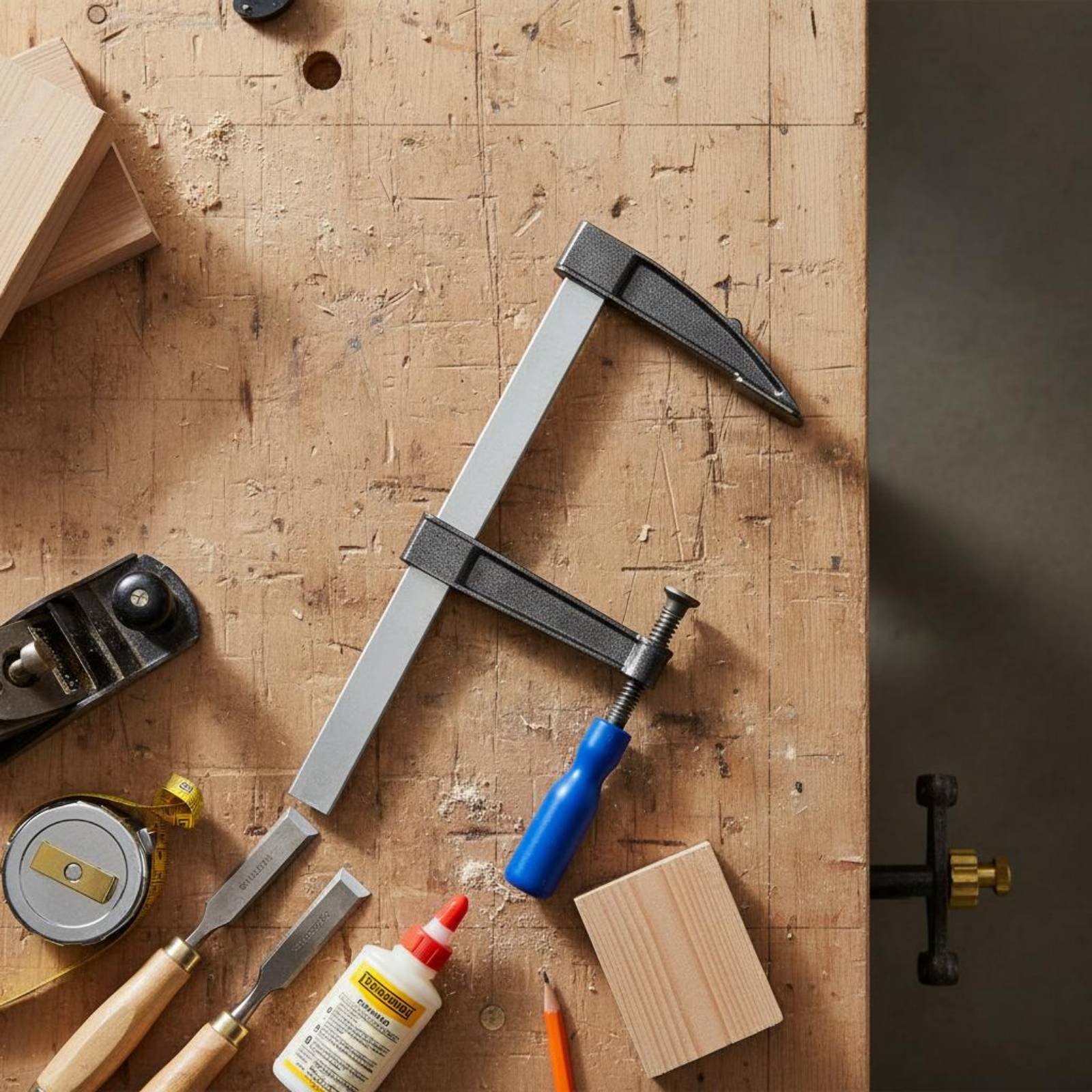 F-Clamp Effortless Adjustment  - đánh giá và giá Woodworking Garage