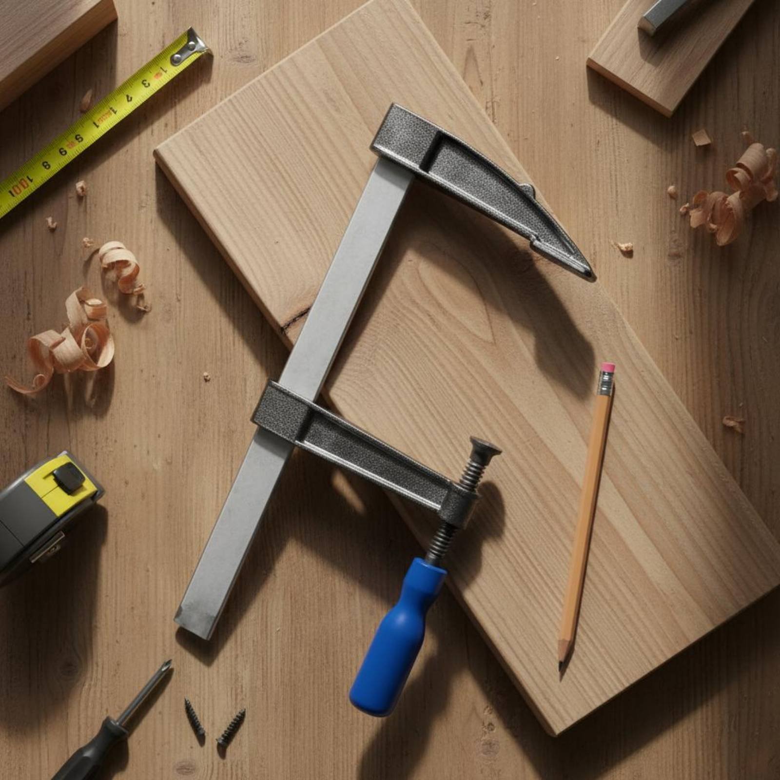 F-Clamp Effortless Adjustment  - đánh giá và giá Woodworking Garage