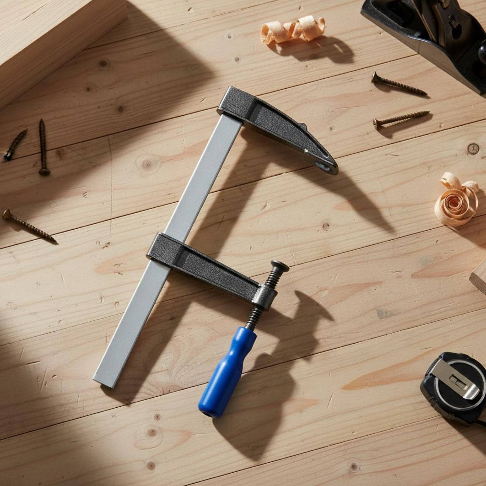 F-Clamp Effortless Adjustment  - đánh giá và giá Woodworking Garage