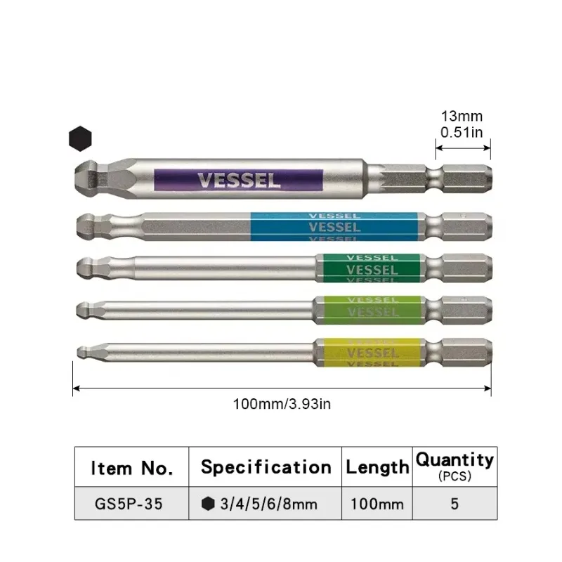 VESSEL JIS GSBP Series Bit Set - đánh giá và giá Woodworking Japan