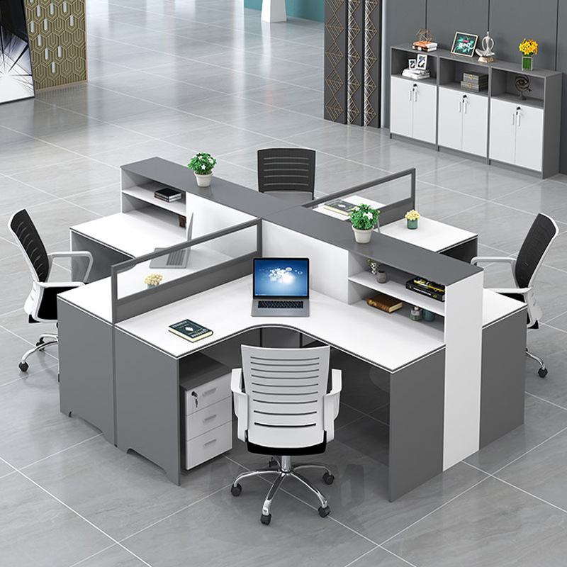 Modern Simple 4/6 Staff Desk T - đánh giá và giá Woodworking Desk Chair