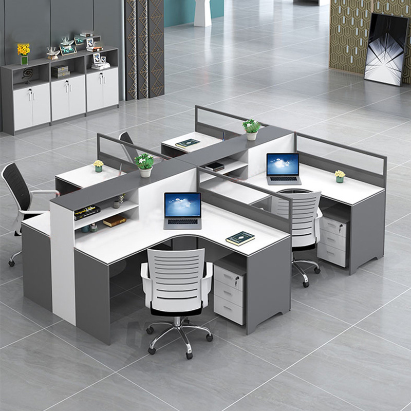 Modern Simple 4/6 Staff Desk T - đánh giá và giá Woodworking Desk Chair
