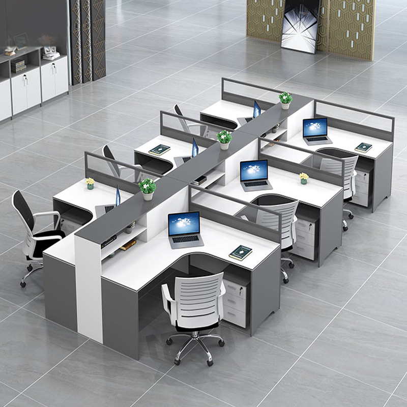 Modern Simple 4/6 Staff Desk T - đánh giá và giá Woodworking Desk Chair