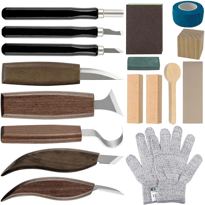 Wood Carving Kit 17Pcs Wood Ca - đánh giá và giá Woodworking Kits For Adults