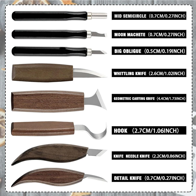Wood Carving Kit 17Pcs Wood Ca - đánh giá và giá Woodworking Kits For Adults