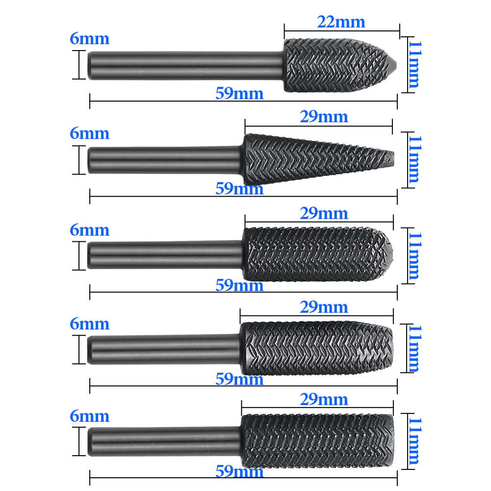 5Pcs Double Cut Rotary Rasp Fi - đánh giá và giá Woodworking Files And Rasps