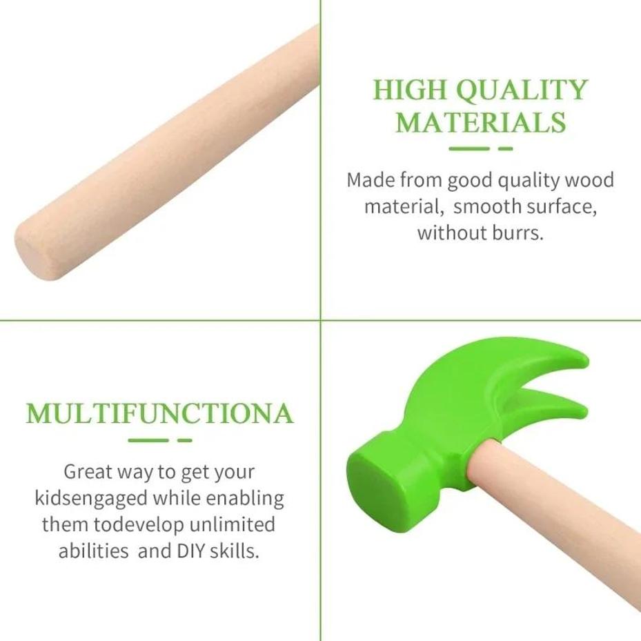 1 Pcs Mini Wooden Hammer Child - đánh giá và giá Woodworking Simulator