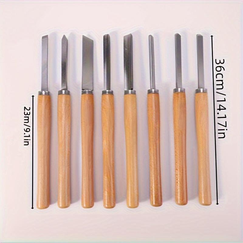 8Pcs Professional Wood Turning - đánh giá và giá Skew Chisel Wood