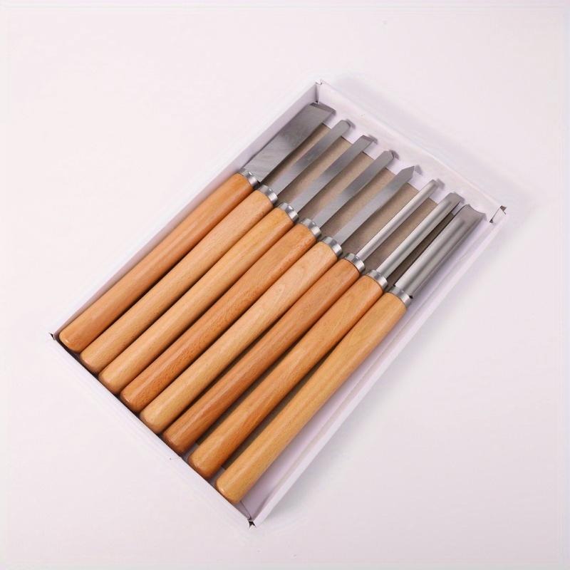 8Pcs Professional Wood Turning - đánh giá và giá Skew Chisel Wood