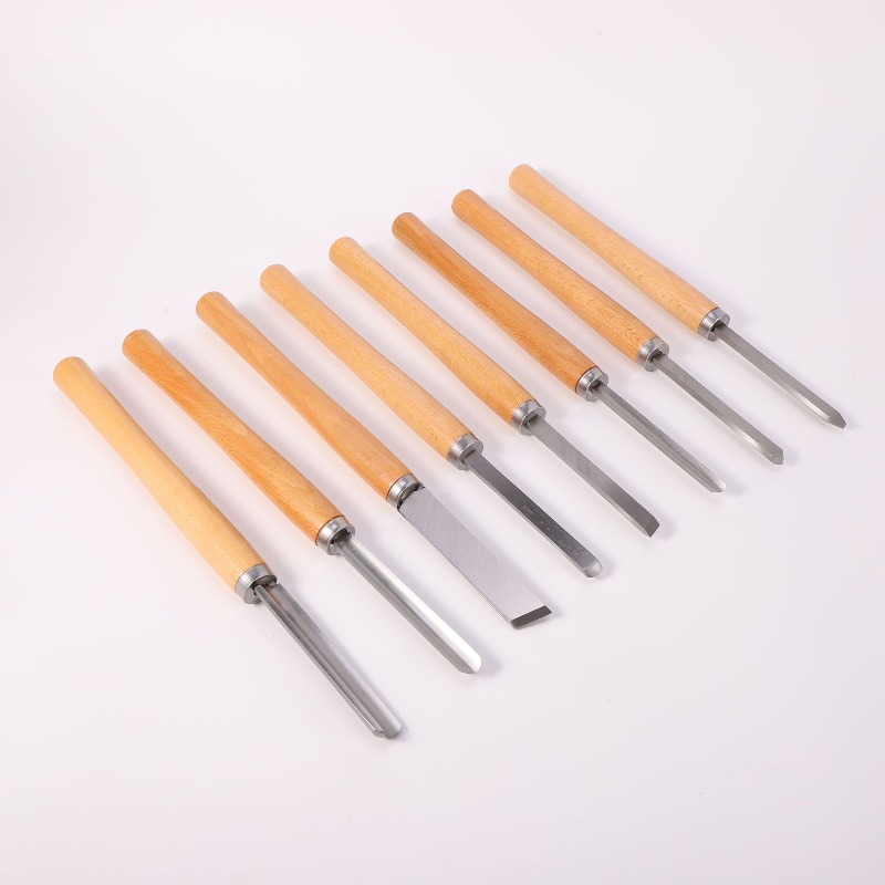 8Pcs Professional Wood Turning - đánh giá và giá Skew Chisel Wood