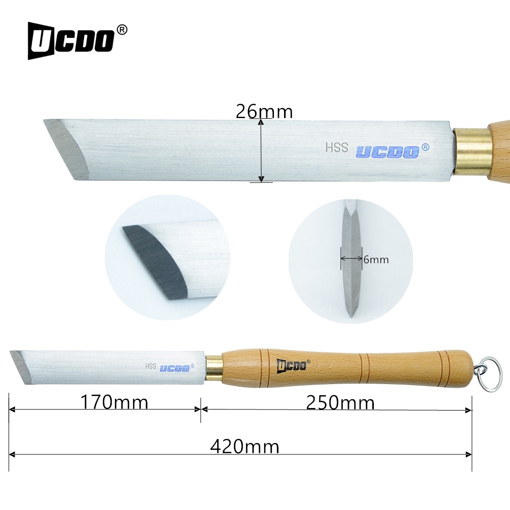 UCDO HSS 26mm Woodturning Big  - đánh giá và giá Skew Chisel Wood