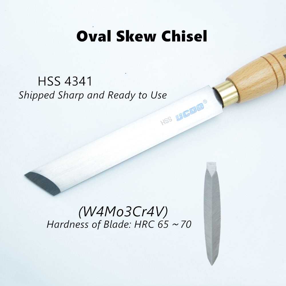 UCDO HSS 26mm Woodturning Big  - đánh giá và giá Skew Chisel Wood