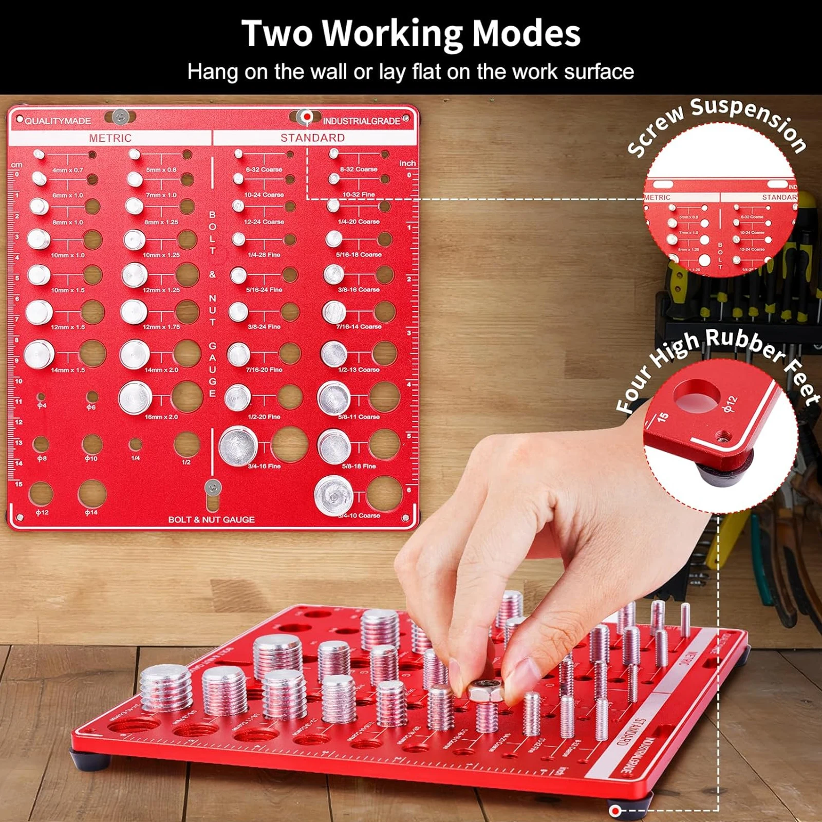 Nut and Bolt Thread Gauge Set  - đánh giá và giá Woodworking Garage
