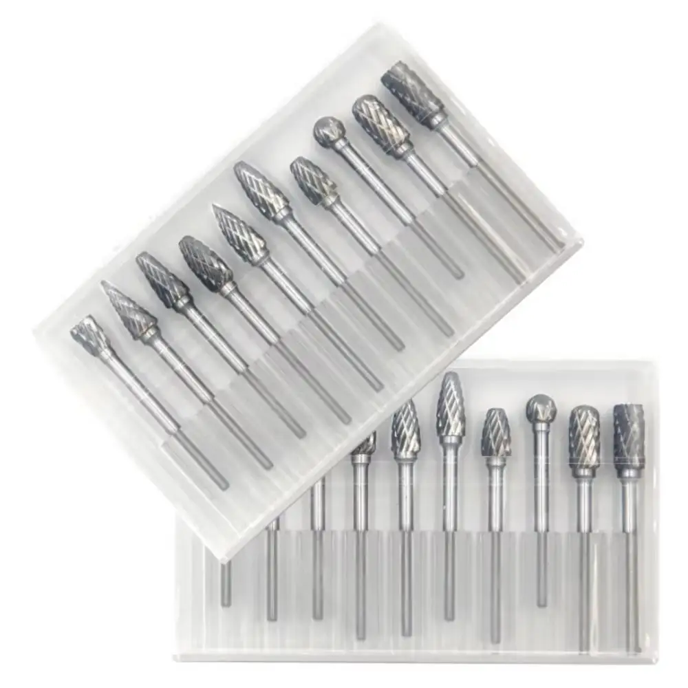 10PCS Carbide Rotary Burr Set  - đánh giá và giá Woodworking Drill Bits