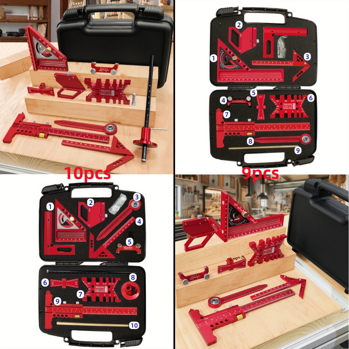 9pcs/10pcs Woodworking Measuri - đánh giá và giá Woodworking Free Plans