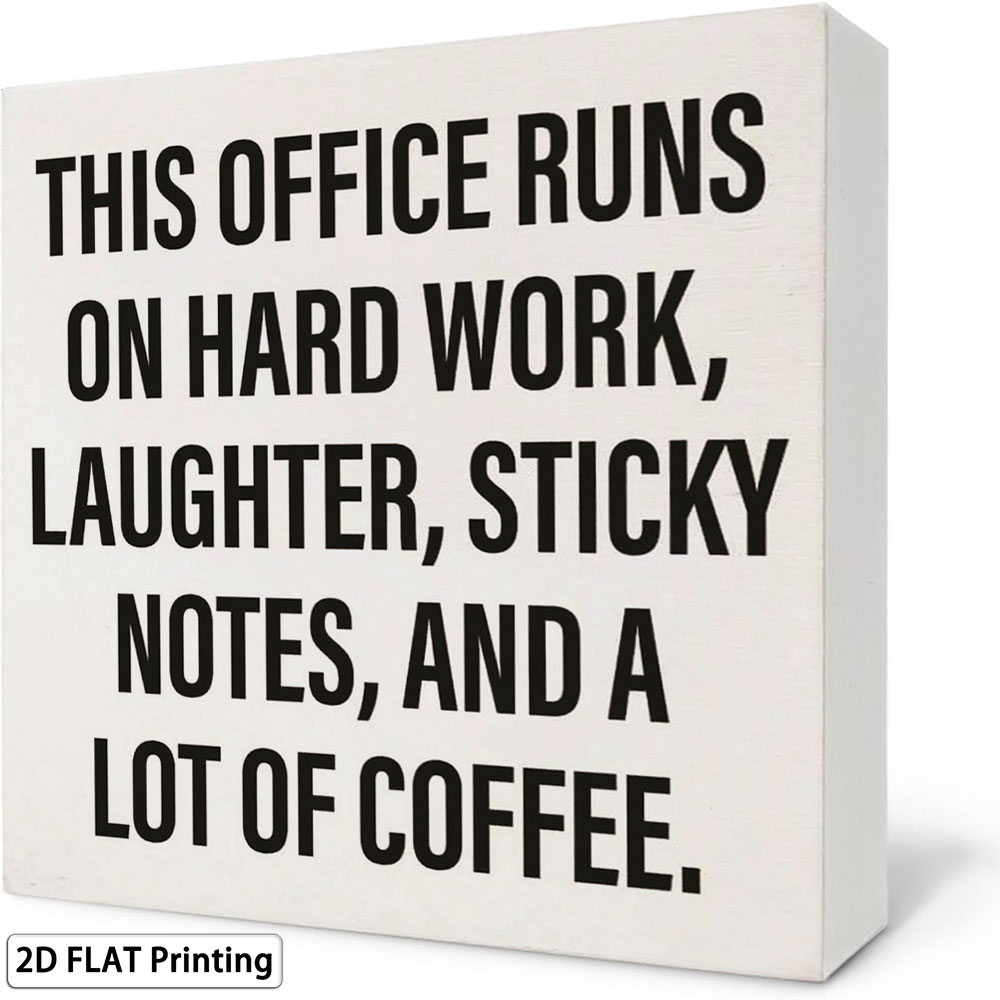 Office Coffee Quote Box Sign 5 - đánh giá và giá Woodworking Quotes Funny