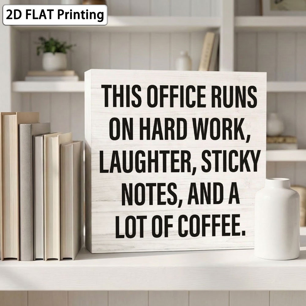 Office Coffee Quote Box Sign 5 - đánh giá và giá Woodworking Quotes Funny