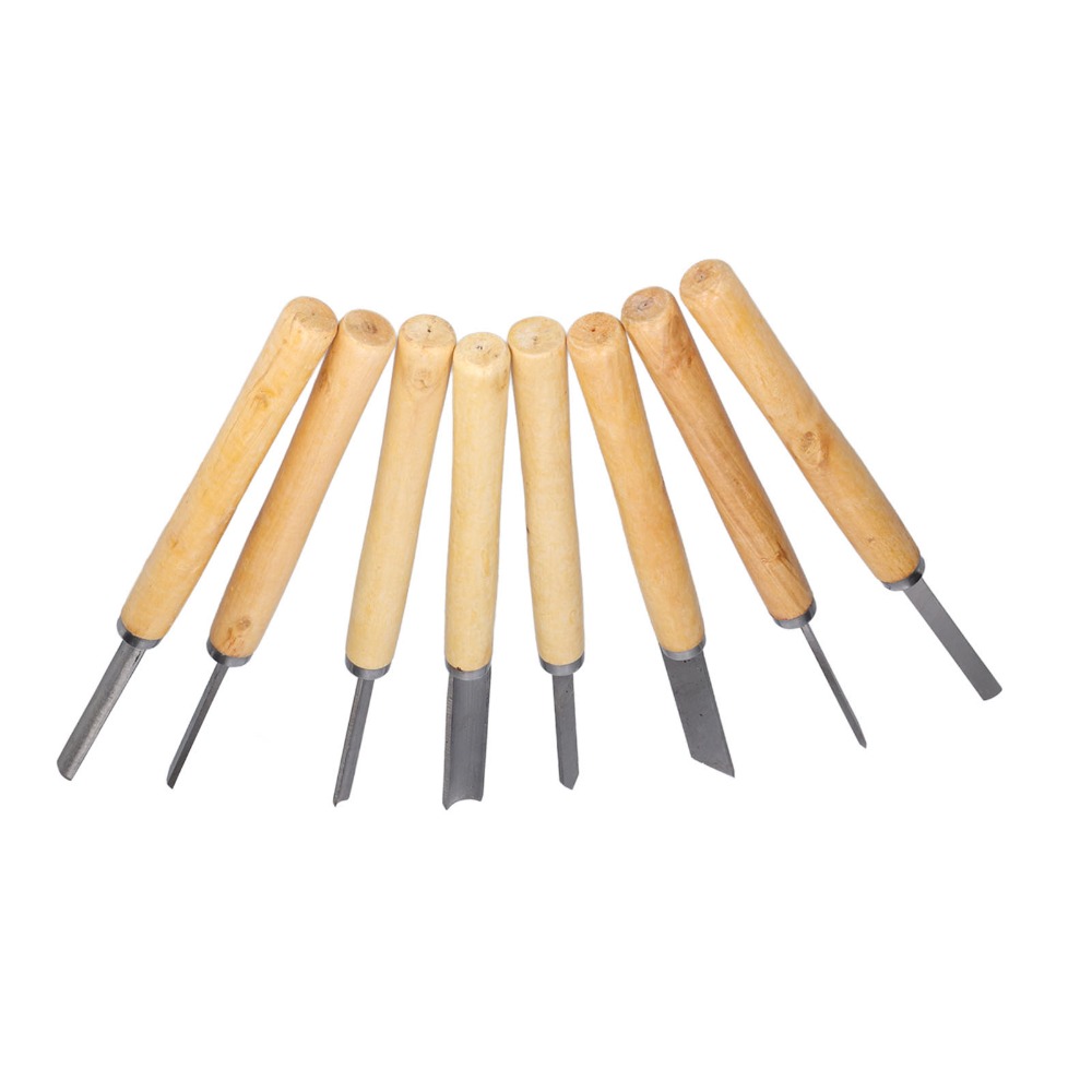 8PCS HSS Steel Wood Turning Ch - đánh giá và giá Skew Chisel Wood