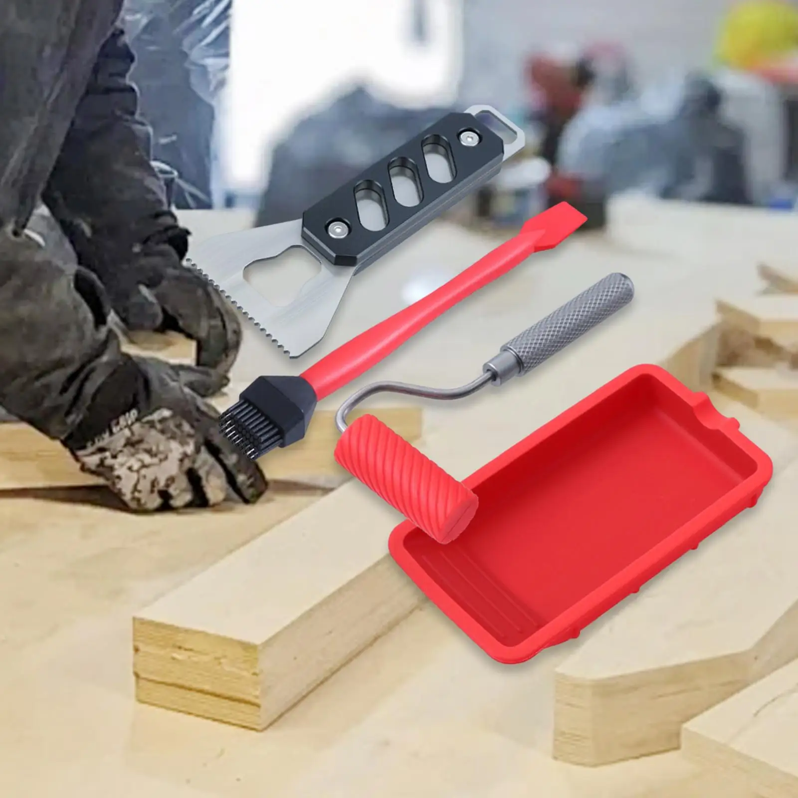 Glue Spreader with Tray Reusab - đánh giá và giá Woodworking Glue Roller