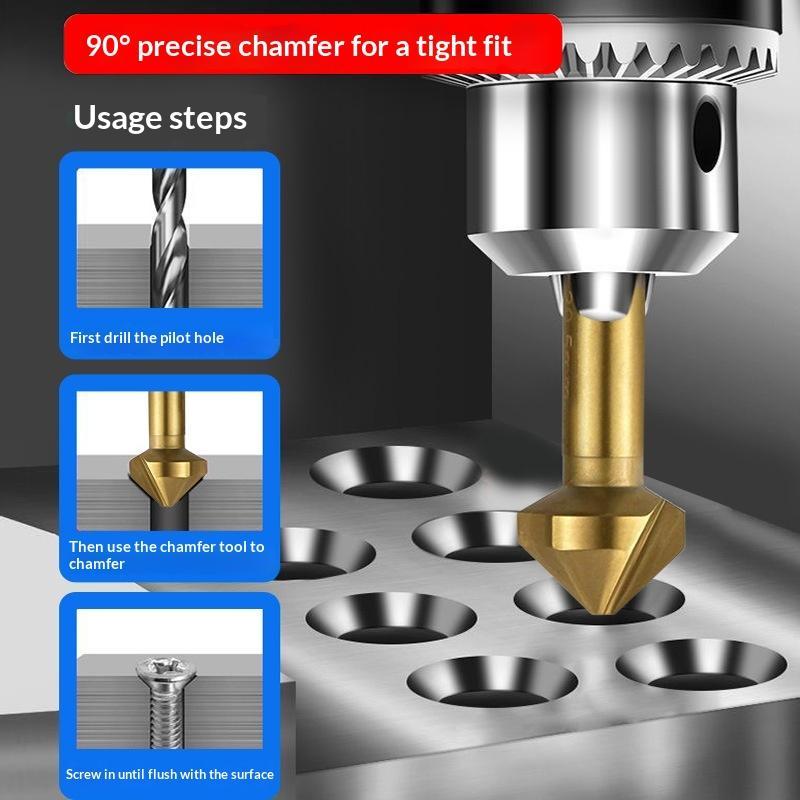 Chamfering End Mill Cutter 3 F - đánh giá và giá Woodworking Drill Bits