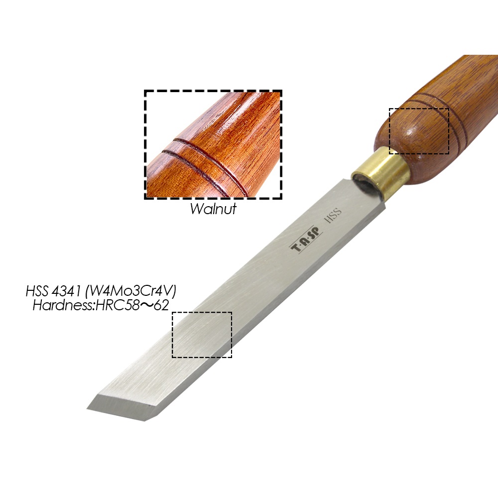 TASP HSS Skew Chisel Woodturni - đánh giá và giá Skew Chisel Wood