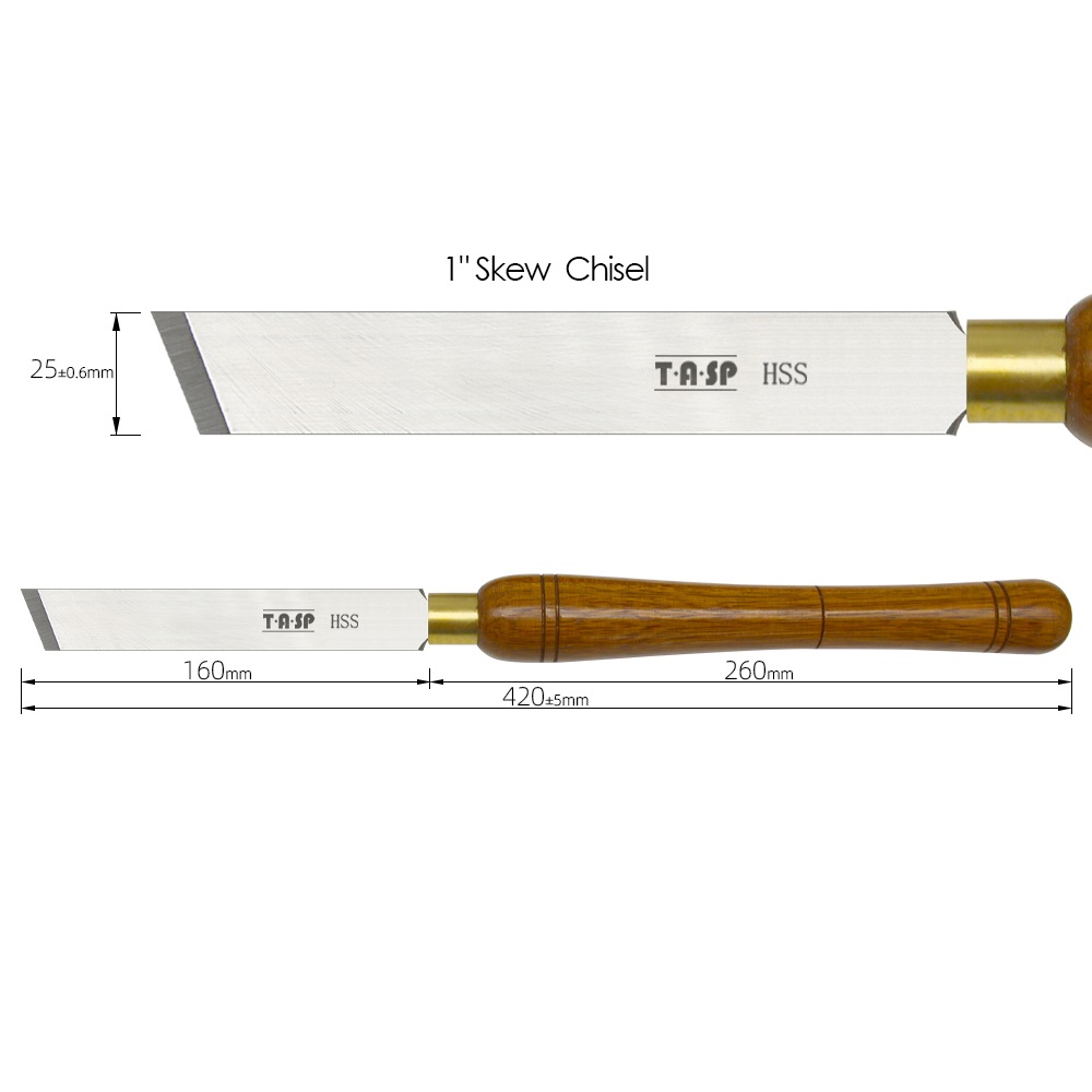 TASP HSS Skew Chisel Woodturni - đánh giá và giá Skew Chisel Wood