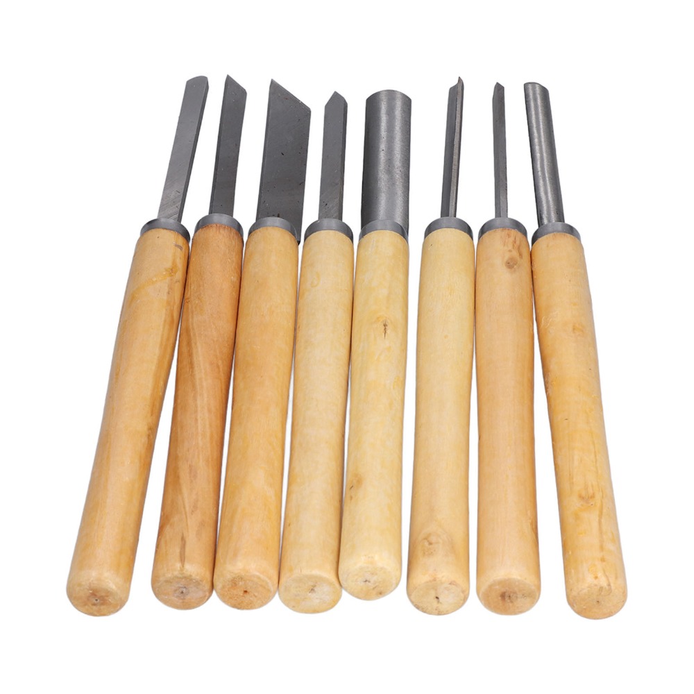 8PCS HSS Steel Wood Turning Ch - đánh giá và giá Skew Chisel Wood