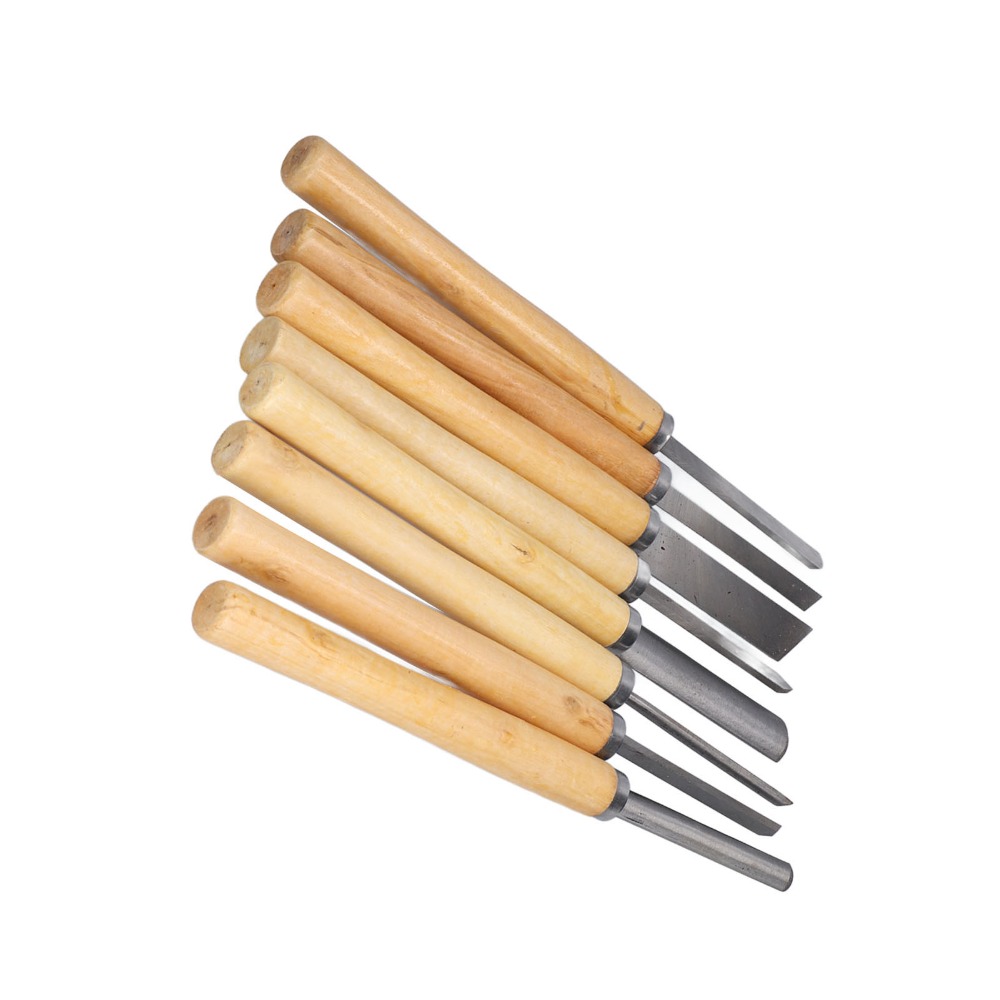 8PCS HSS Steel Wood Turning Ch - đánh giá và giá Skew Chisel Wood